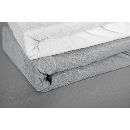 Terry sheet with rubber (grey)